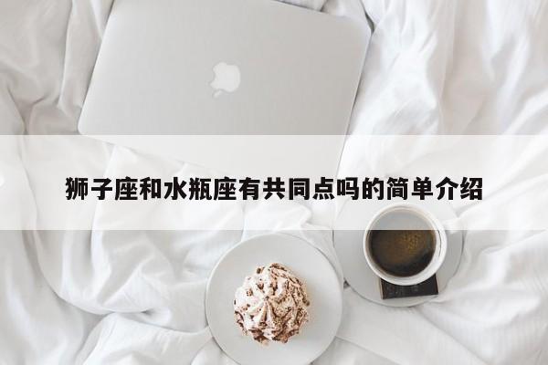狮子座和水瓶座有共同点吗的简单介绍